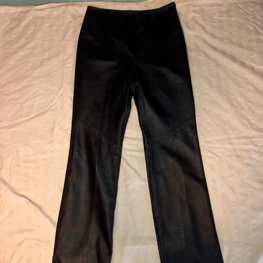 Black Leather Pants Size 6